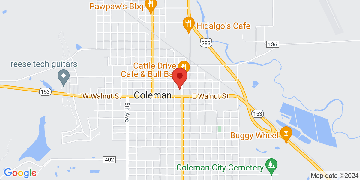 Map of Coleman Public Library